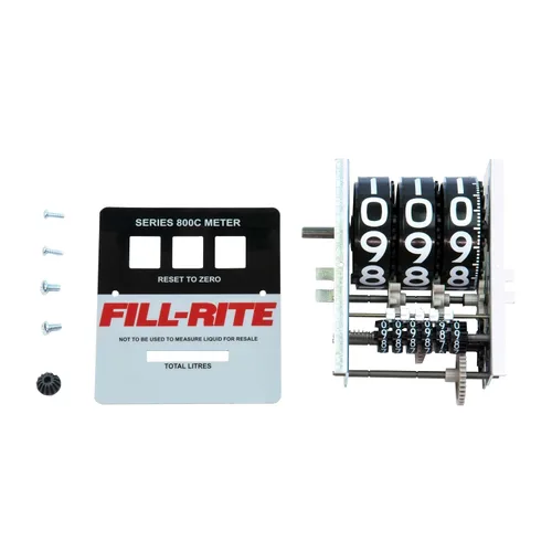Vista 3 de Fill-Rite Kit KIT800GR, registro de galones serie 800 y placa frontal