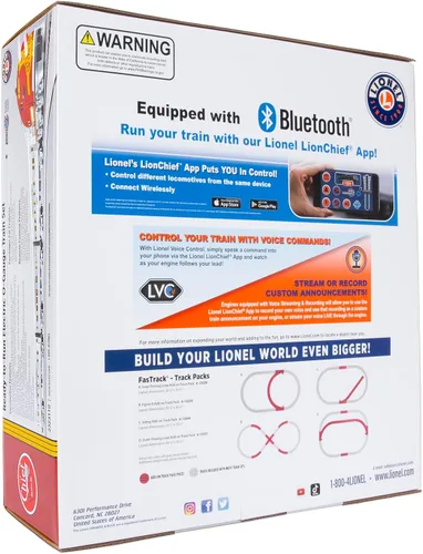 Vista 10 de Lionel Santa Fe Super Chief Electric O Gauge 5.0 - Juego de tren Bluetooth con mando a distancia