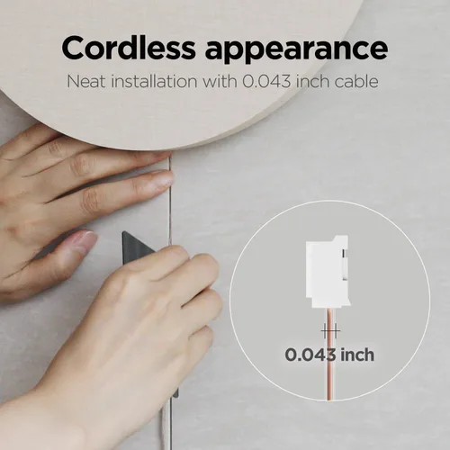 Vista 7 de mooas Reloj de pared LED de luna llena silencioso de madera con control remoto, luz nocturna con retroiluminación, reloj de pared de madera digital