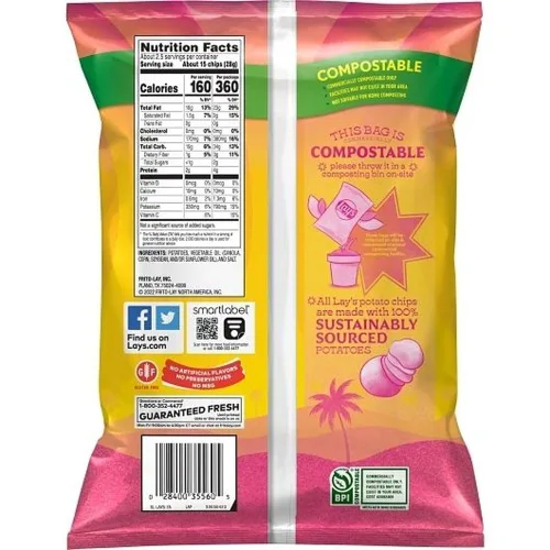 Vista 9 de Lays Classic Potato Chips, 2.25 onzas - 24 por caja.