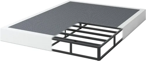 Vista 24 de NHODIR Base de cama con somier doble de 4 pulgadas