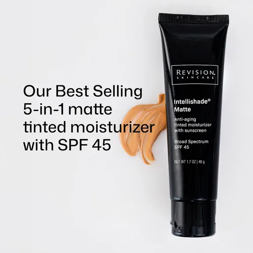 Vista 2 de Revision Skincare Intellishade Mate 5 en 1 crema hidratante teñida antienvejecimiento con SPF 45, corrige, protege, oculta, ilumina e hidrata