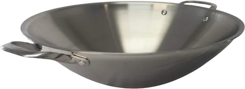 Vista 2 de SL-PA400A: Wok de acero inoxidable de 16,5 ″ con tapa (listo para inducción)