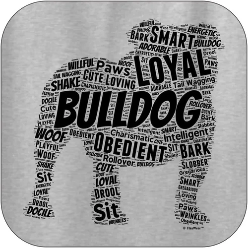 Vista 6 de ThisWear Sudadera con capucha con capucha de Bulldog Inglés Word Art Dog Puppy Owner Gift Hoodie