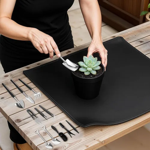 Vista 5 de ElevateTech Juego de 12 herramientas para suculentas, mini juego de herramientas de jardín de trasplante, kit de cuidado de suculentas, accesorios