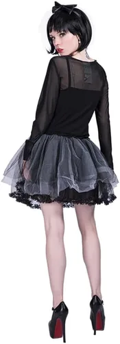 Vista 4 de Snailify Vestido de Halloween para mujer, vestido de esqueleto