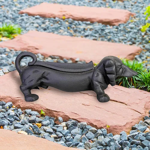 Vista 2 de Esschert Design Rascador de botas Negro Dachshund