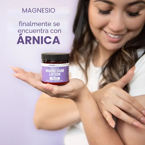 Vista 4 de Magnum Solace Loción nocturna de magnesio con árnica – Alivio calmante y relajación, magnesio altamente concentrado para músculos y articulaciones