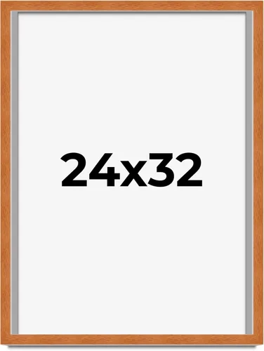 Vista 225 de Marco de 3 x 3 pulgadas de madera maciza de nuez y miel marrón con plexiglás acrílico UV, respaldo de tablero de espuma y accesorios para colgar