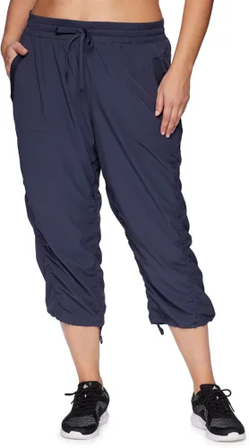 Vista 12 de RBX Pantalón capri tejido ligero con cordón para mujer, talla grande