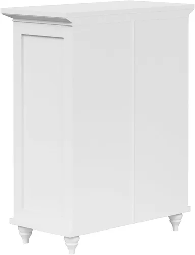 Vista 11 de Gabinete de piso de dos puertas Elegant Home Fashion Vera , Madera, metal, Blanco