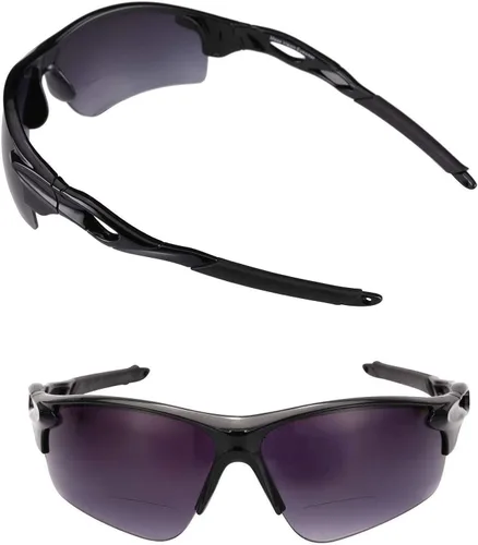Vista 14 de Mass Vision 2 pares de lentes de sol deportivos de precisión 'The Athlete', ligeros, bifocales, unisex, con protección UV400