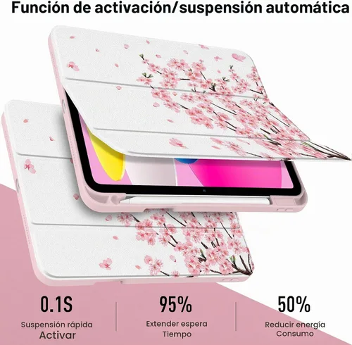 Vista 4 de MEEgoodo Funda para iPad A16 de 11ª generación 2025 de 11 pulgadas, fundas para tableta para iPad de 10ª generación 2022, funda de tableta