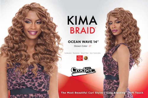 Vista 5 de Harlem125 - Trenzas de pelo sintético Kima Braid Ocean Wave de 14 pulgadas (paquete de 5, 1)