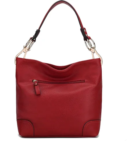 Vista 15 de MKF Collection Mia K - Bolso Hobo para mujer, de piel vegana, bolso de hombro holgado, bolso con asa superior