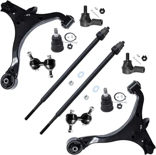 Vista 79 de Detroit Axle - Kit de suspensión delantera de 10 piezas para Jeep 2002-2004