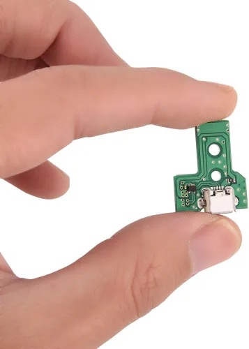 Vista 7 de Reemplazo de la placa del zócalo del puerto de carga micro USB para Sony Playstation 4 PS4 Game 3rd Generation Controller