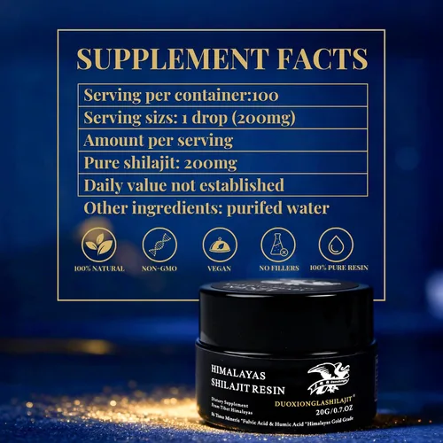 Vista 8 de Resina Shilajit del Himalaya, grado dorado puro, 100% natural con más de 85 oligominerales Impulso de energía y apoyo inmunológico para hombres