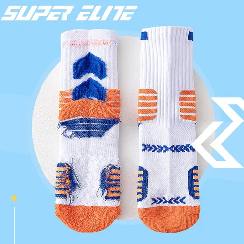 Vista 2 de 5 pares de calcetines deportivos deportivos para niños, baloncesto, fútbol, para niños y niñas de 7 a 12 años