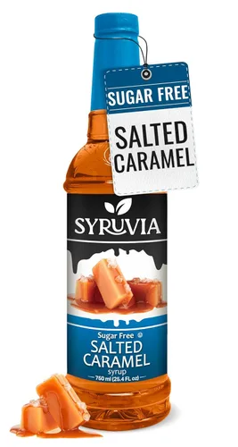Vista 38 de Jarabe de café sin azúcar Syruvia, jarabe con sabor a caramelo para bebidas, lattes y postres – 25.4 fl oz