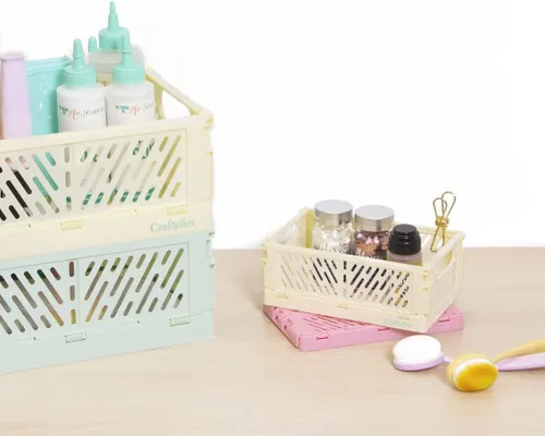 Vista 5 de Craftelier - Caja para organización y almacenamiento de álbumes de recortes y otros materiales de artesanía Diseño plegable y apilable