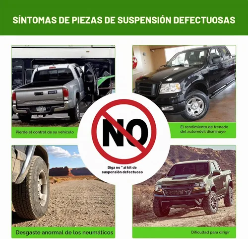 Vista 5 de SCITOO 10 piezas Kit de Suspensión Delantera Centro Enlace Barra de Torsión Terminal de Bola de Articulación Ajustable Compatible con 2003-2004 Para