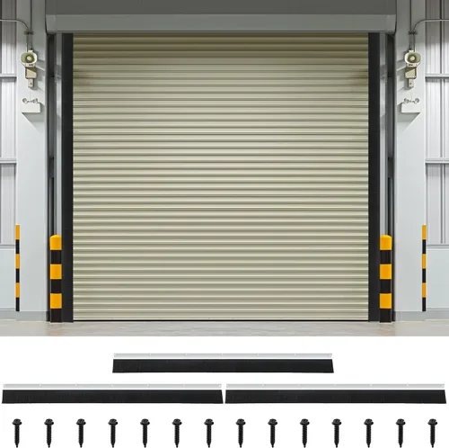 Vista 11 de DoubleFill Sello de cepillo de garaje enrollable de 3 pulgadas para la parte superior, sello de cepillo de nailon resistente de 16 pies de largo
