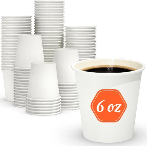 Vista 9 de Dealusy 200 tazas de café desechables de 3 onzas, tazas de enjuague bucal para baño, sin fugas, aptas para alimentos, mini taza de papel pequeña