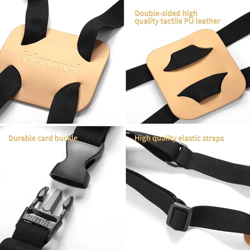 Vista 2 de Correas de equipaje para añadir una bolsa, fácil de viajar, correa elástica (dorado)