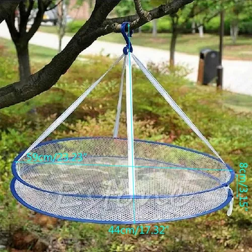 Vista 2 de Estante de secado plegable de calidad para colgar ropa ropa suéter cesta secadora red nueva