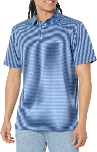 Vista 33 de Vineyard Vines Polo Bradley Stripe Sankaty para hombre Ocean Breeze Tejeda
