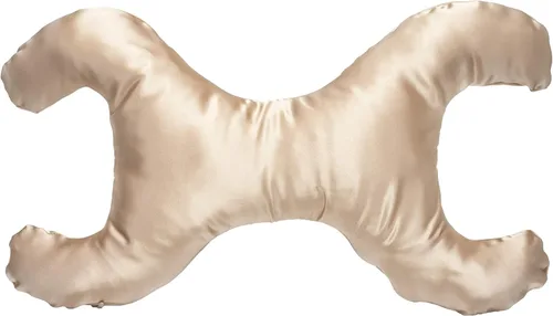 Vista 3 de Save My Face! Almohada La Petite (Negro, Satén)