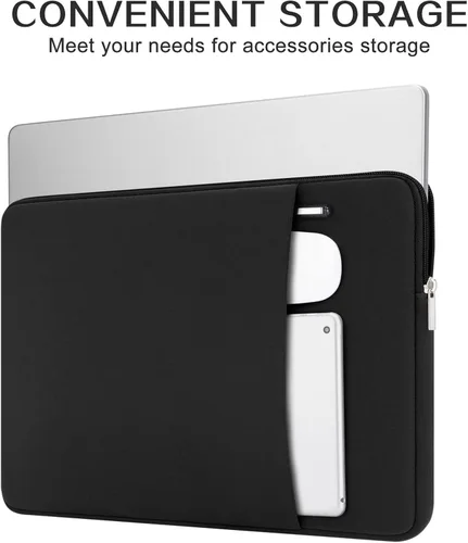 Vista 2 de RAINYEAR Funda para laptop de 11 pulgadas, bolsa de forro suave con bolsillo frontal y bolsa de accesorios, compatible con MacBook Neo A18 MacBook