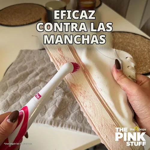 Vista 4 de Stardrops - The Pink Stuff - Kit de limpieza The Miracle Scrubber - 2 tubos de pasta de limpieza The Miracle con herramienta de limpieza eléctrica