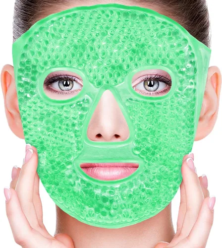 Vista 3 de Paquetes de máscaras faciales de CONBELLA para ojeras e hinchazón, migrañas, dolor de cabeza, estrés, enrojecimiento, máscaras faciales refrescantes