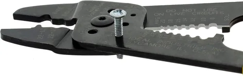 Vista 4 de IDEAL Electrical 30-428 Combo de tira y herramienta de crimpado, crimpadora de alambre de precisión, pelacables con 3 nidos de engarzado, agarre