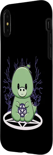 Vista 5 de iPhone 15 Dinosaur Tyrannosaurus With Pentagram Halloween Case