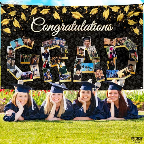 Vista 7 de KatchOn, Cartel de fotos de graduación de felicitaciones – Xtralarge, 72 x 44 pulgadas Cartel de fotos personalizado de graduación Fondo