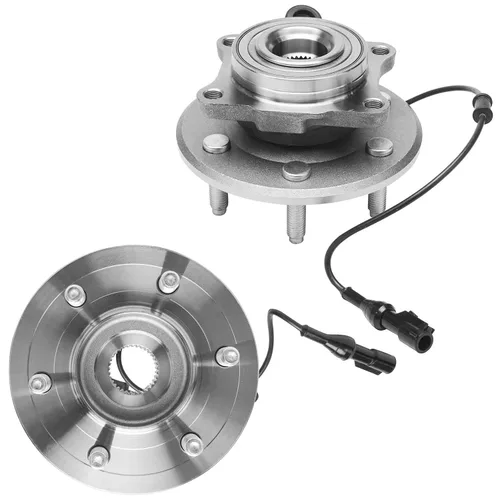Vista 16 de Detroit Axle - Par de cojinetes de rueda delantera/trasera para Ford Edge 11-14, 09-19 Flex, 13-19 Police Interceptor Sedan, 14-18 Police Sedan