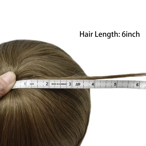 Vista 95 de Toupee para hombre 100% cabello humano real tupé para hombres 0.004 in piel de poliuretano para hombre, sistema de reemplazo de piezas de pelo