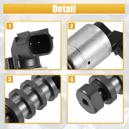 Vista 6 de X AUTOHAUX 918-076 Electroválvula variable de sincronización VVT de control de aceite del árbol de levas para Honda Accord 2008-2012 CR-V 2012-2014
