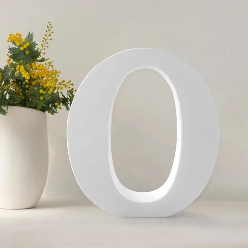 Vista 17 de Letras de madera de 4.3 pulgadas, letras blancas de madera sin terminar para injerto, letras de madera para decoración de pared, letras pie
