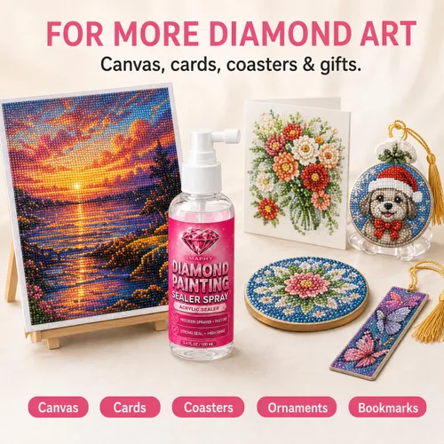 Vista 10 de Diamond Art Sellador en aerosol, sellador de acabado brillante de 3.4 fl oz