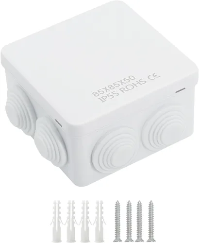 Vista 14 de LeMotech - Caja de derivación universal de plástico ABS resistente al polvo, resistente al agua, IP65, color blanco