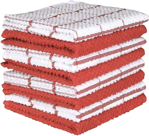 Vista 17 de AMOUR INFINI Juego de 8 paños de cocina para lavar platos, altamente absorbentes, súper suaves, trapos reutilizables de secado rápido para limpiar