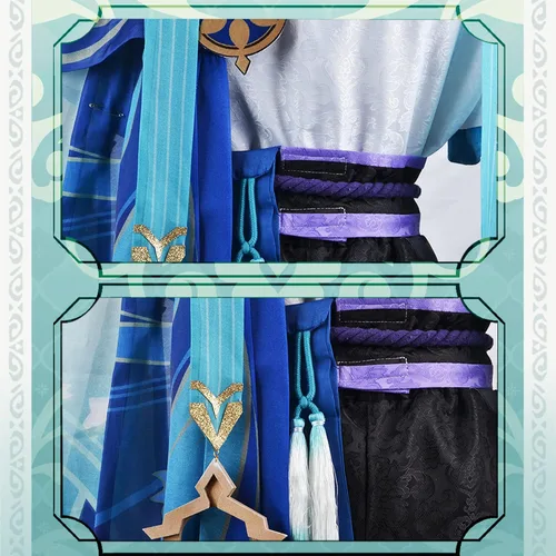 Vista 7 de OSIAS Wanderer aka Scaramouche Cosplay Costume (S)