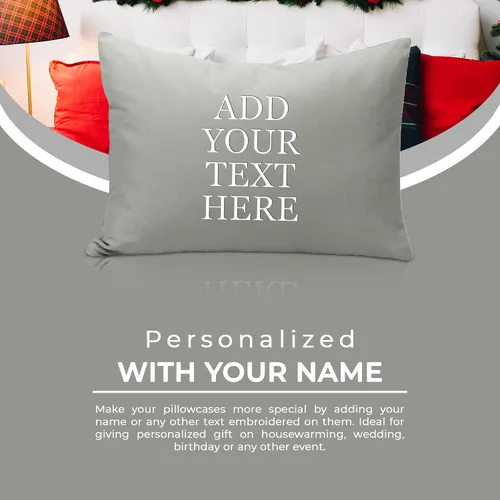 Vista 4 de Personalized Passion Fundas de almohada de tamaño estándar (20 x 26 pulgadas), fundas de almohada estándar con cierre de sobre, suaves y acogedoras