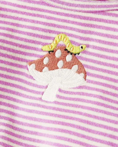 Vista 2 de Gymboree Vestido bordado de manga corta para niñas y niños pequeños