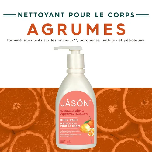 Vista 3 de JASON Gel de baño, cítricos, 30 onzas líquidas