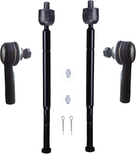 Vista 20 de Extremos de barra de acoplamiento exterior e interior, 4 piezas ES3488 ES3493 para Cadillac Escalade ESV EXT para Chevrolet Avalanche 1500 Silverado